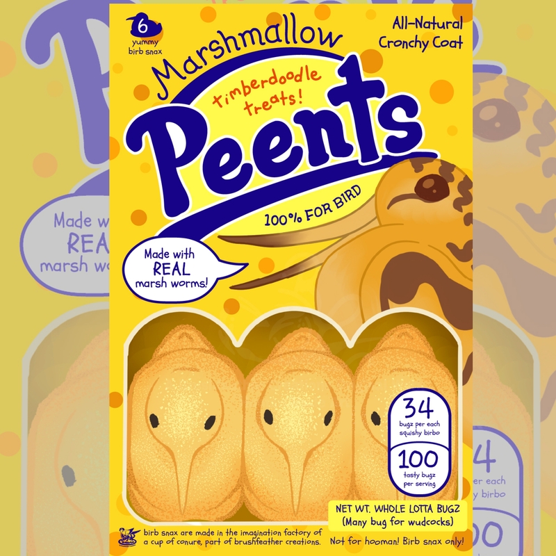 A  parody of a package of peeps, now 