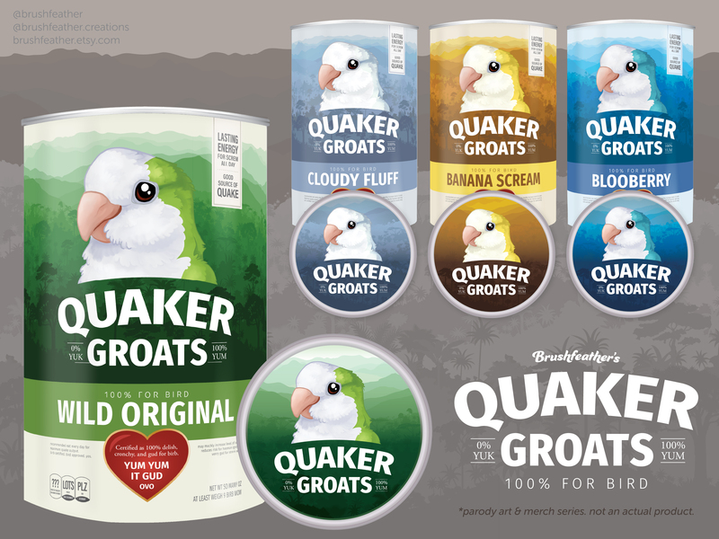 A quaker oats package parody: instead it says 